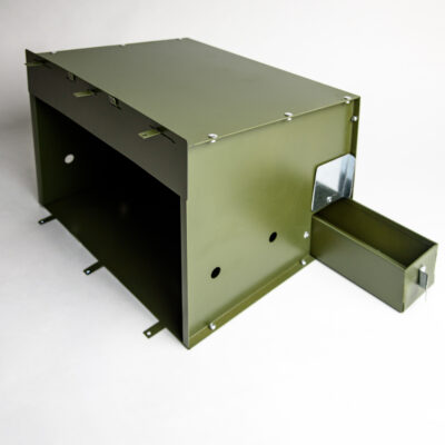 Boîte de rangement externe pour tôles avec tiroir amovible